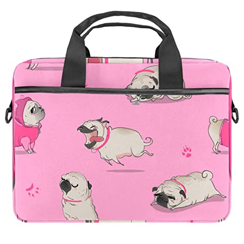 Sac à bandoulière pour ordinateur 13 à 14.5 pouces Carlin rose