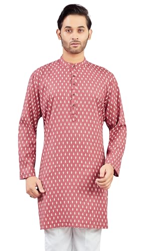 Image of Studio Shringaar Men's Cotton Relaxed Fit Straight Kurta