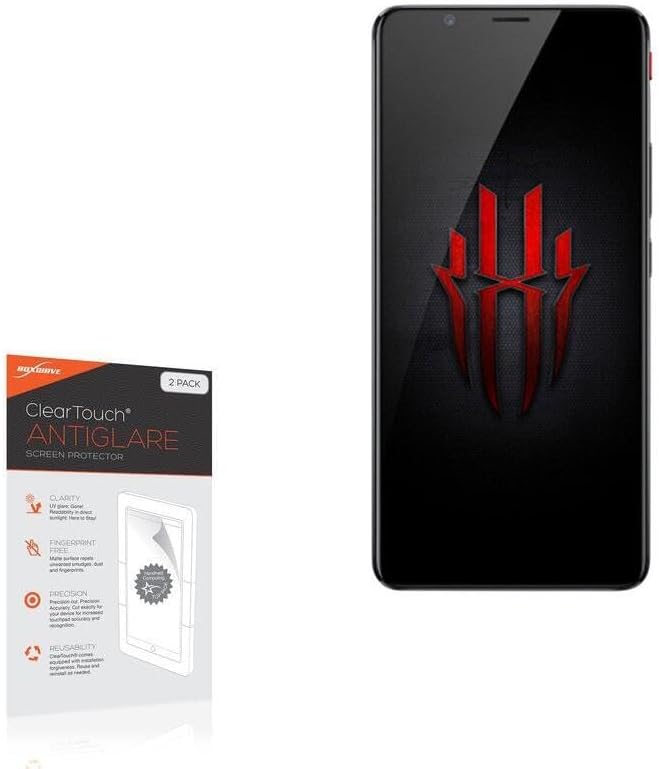 BoxWave Screen Protector Compatible with Nubia Red Magic - ClearTouch Anti-Glare (2-Pack), Anti-Fingerprint Matte Film Skin
