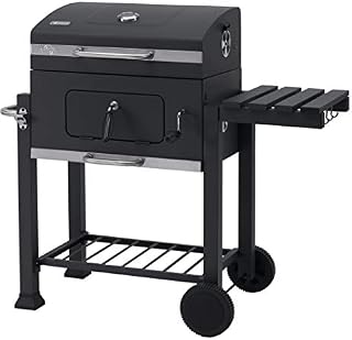 tepro Grillwagen Toronto Click Charcoal Barbecue, Anthracite/Stainless Steel