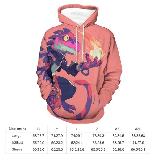 Sweatshirt lézard de dessin animé chaud avec poche pour automne - 3