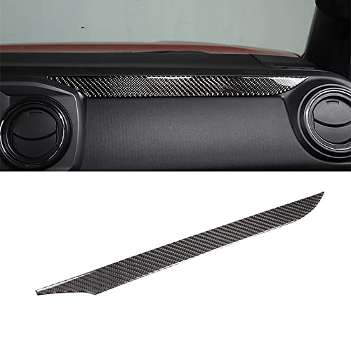 KELEIMAI Car Accessories Fit for Toyota Tacoma 2015 2016 2017 2018 2019 2020 2021 2022 Car Co-Pilot Dashboard Decorative Strip Sticker Interior Soft Carbon Fiber 3D Sticker 1 PC