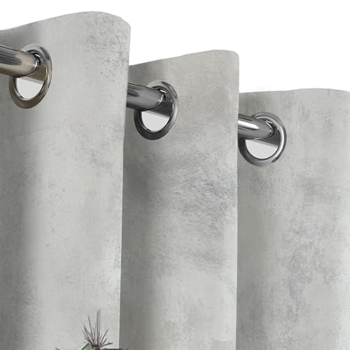 Rideaux a oeillets succulentes avec impression 3D haute densite