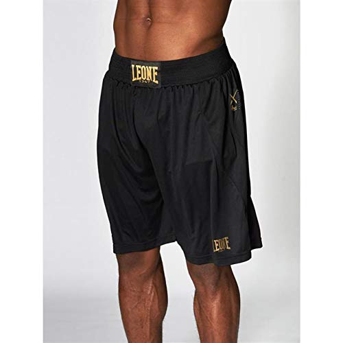 LEONE 1947, Pantalones Cortos De Boxeo, Negro, L, ABE11