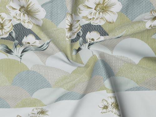 Image of RD TREND Presents Luxurious Supersoft Cotton Feel 210 Tc (100x108 Inch) bedsheet for Double Bed King Size with 2 Pillow Covers Size 18x28 (Heena Floral, King Size 100x108)