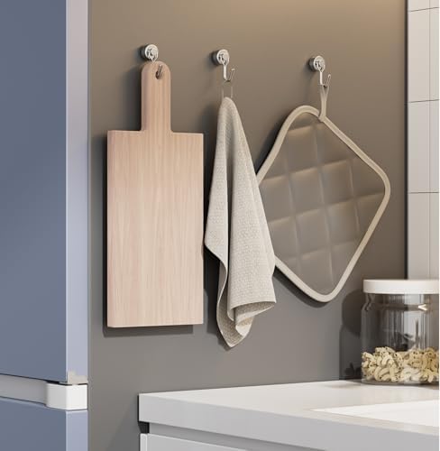 Tohoer Magnetic Hooks, Neodymium Magnet Hook Heavy Duty 30LBS with Rust Proof for Cruise Essentials, Indoor Outdoor Hangers Hanging, Refrigerator, Fridge, Grill, Tools, Kitchen, Key Holders, Storage - 5