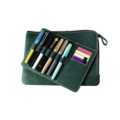 Étui en cuir zippé pour ranger vos cartes et stylos sans encombrer vos sacs professionnels