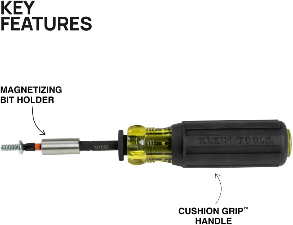 Klein Tools 33803 ProFlex 42-Bit Impact Driver Bit Set with Modular Case, S2 Steel, Magnetic, Adjustable Screwdriver