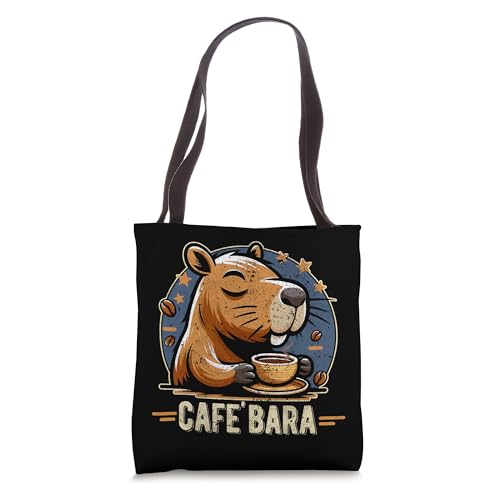 Café Bara Logo Coffee Bar Vintage Tote Bag miniatura 1