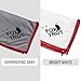 Fox Trot Large Microfiber Polishing Cloths (2 Pack White | Gray) | Streak Free, Lint Free Shine and Clarity for Wine Glasses, Stemware and More