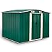 Produktbild Estexo GGS Geräteschuppen Metall grün, mit Satteldach, 257x205x178 cm