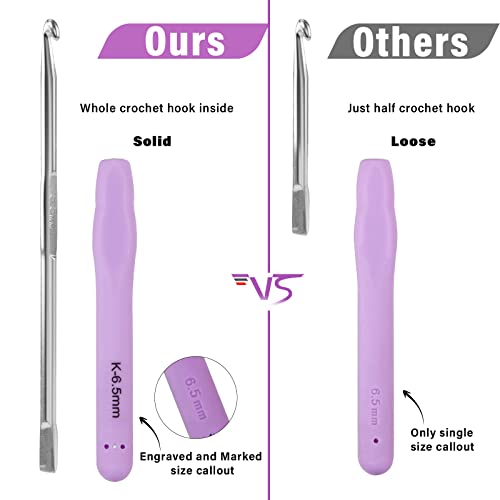 Crochet Hooks 43 Pcs,Drawdart 14 Sizes Ergonomic Crochet Hook Set With Case And Crochet Accessories,Extra Long Crochet Needles For Arthritic Hands,Crochet Kits Suitable For Knitter Enthusiasts #TOP2
