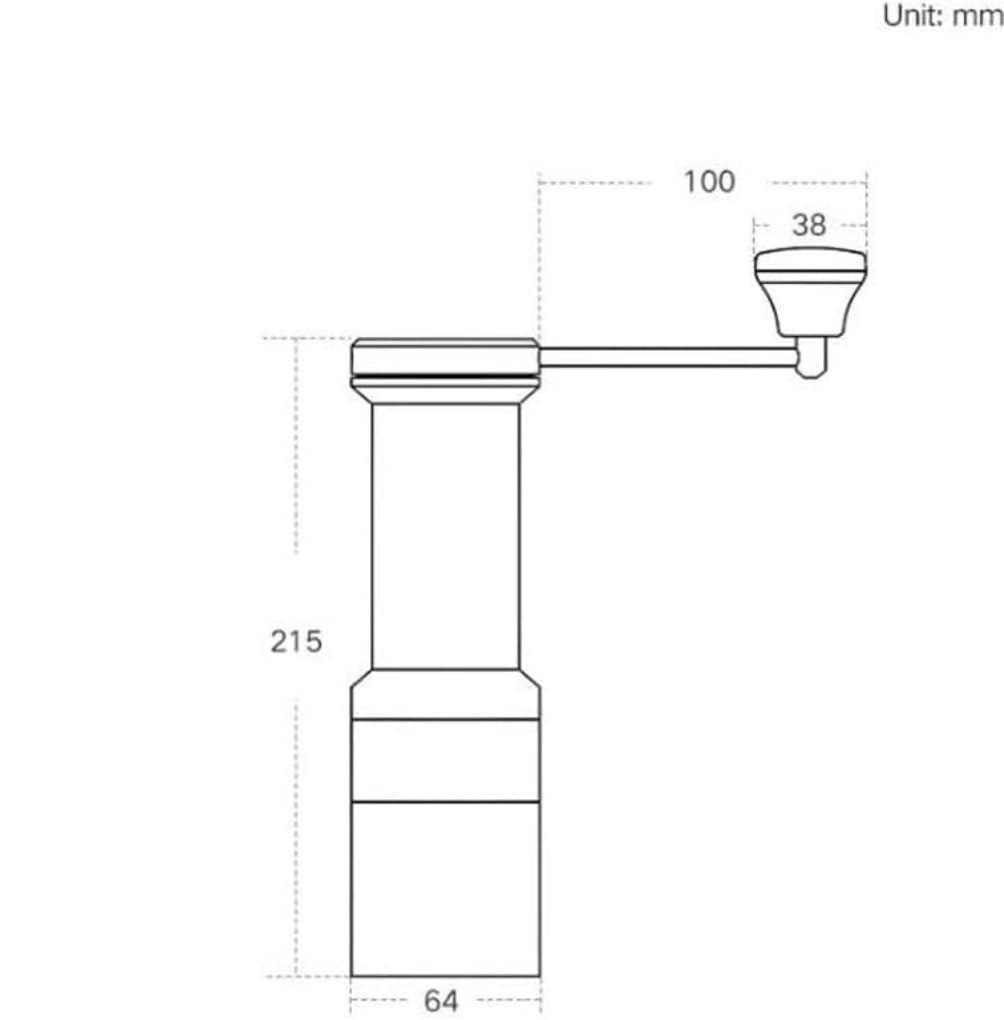 French Press Przenośny młynek ręczny ekspres do kawy użytku domowego mały ziaren ze stopu Dzbanek Kawy(Blue,Silver)