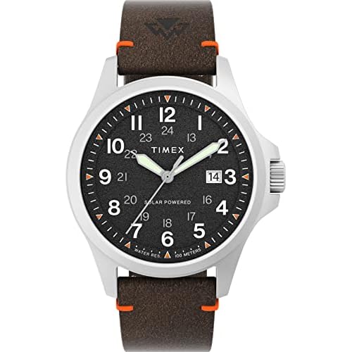 Timex Reloj Analógico para Hombres de Cuarzo con Correa en Cuero TW2V64100