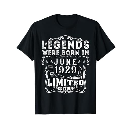Cumpleaños Junio 1929 Edición Limitada Regalo Legend June Camiseta