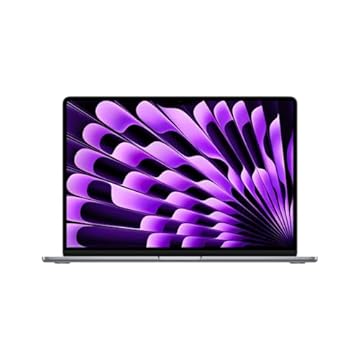 Apple 2024 MacBook Air (de 15 polegadas, Processador M3 da Apple com CPU 8‑core e GPU 10‑core, 16GB Memória unificada, 256 GB) - Cinzento sideral