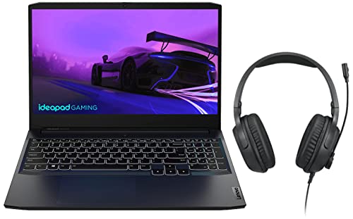 Image of Lenovo IdeaPad Gaming 3 Intel i5 11th Gen 15.6 inch(39.62cm) FHD IPS Gaming Laptop(16GB /512GB SDD /4GB NVIDIA RTX 3050 /120Hz /Win11 /MSO2021 /Backlit /3months Game Pass /2.25Kg) 82K101EBIN + Gaming Headset