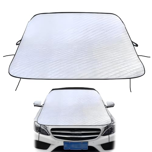 Jewkot 1 PC Car Half Car Cover Sun Visor, Windshield Cover Four Seasons Waterproof and Dustproof...