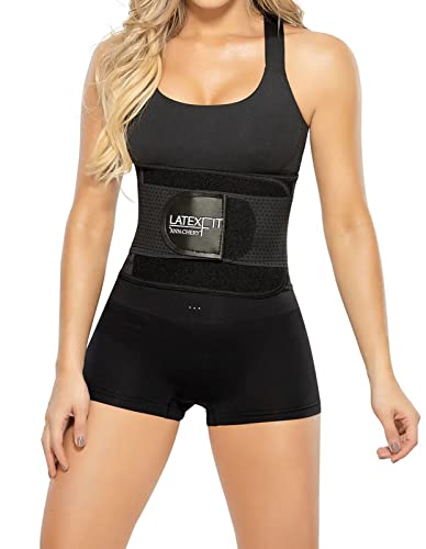 Cinturon faja de latex 2051 negro talla 42 con soporte lumbar