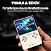 Trimui Brick Handheld Game Console 3.2-Inches Display Game Console,1024x768 IPS Screen Supports Multiple Simulators,Linux System Built-in 64G TF Card White