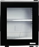 Corby Eton 20L Glass Door Minibar Fridge – Silent Hotel Mini Fridge with Adjustable Shelves & LED Light – Compact Beverage Cooler for Guest Rooms, Offices & Bedrooms – Black