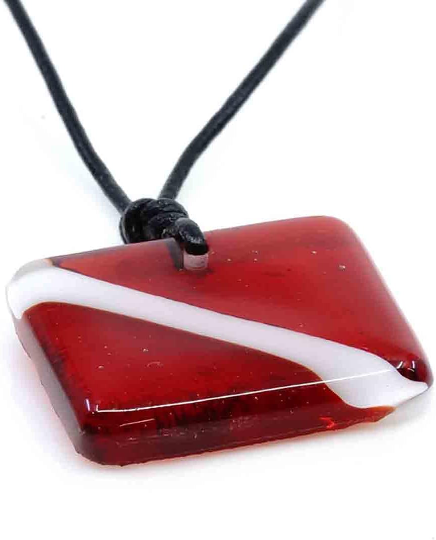 Handmade Scuba Diving Necklace Diver Down Flag Pendant Necklace for Men ocean inspired jewelry for women Waterproof jewelry Made in USA scuba diving accessories Gift by zulasurfing studio - Image 8