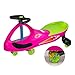 PlasmaCar Lightning Glow Rider - Inertia & Movement Powered Ride-On Toy, Light-Up Wheels, Indoor-Outdoor Play Pink & Green