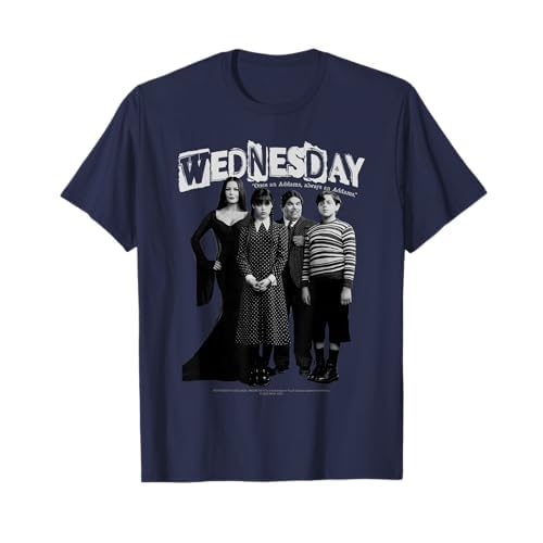 Wednesday Once An Addams Always An Addams Family Shot Camiseta