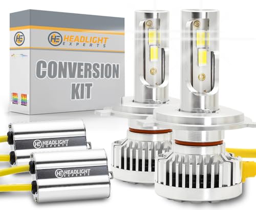 Headlight Experts H4 BULB KIT for 2002 Isuzu Rodeo Plug and Play 6000K 22,000 Lumens w/Canbus Built-In Error Free (Pack of 2) Fog Light