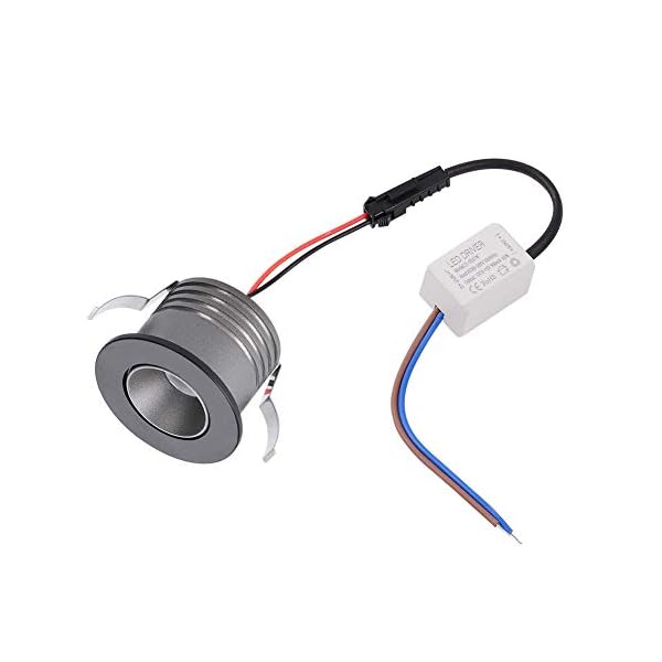 Elitlife Mini LED Einbaustrahler 10X 1W mit Trafo Stecksystem Einbauspot Deckenspots Einbauleuchten Einbaurahmen (Kaltweiß rund) [Energieklasse A+++] – Bild 7
