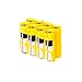 Storacell by Powerpax AA Battery Caddy, Yellow, Holds 8 Batteries