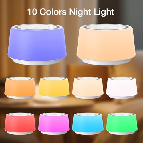 LEICEX White Noise Sound Machine | Sound Machine for Baby Rechargeable | 30 Soothing Sounds | 10 Colors Night Light | White Noise Machine for Sleep Baby Adults Portable Sound Machine for Home Travel - Image 8