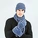 Winter Scarf Hat Gloves Fashion Accessory Kit Thermal Insulation Set Daily Cold Weather Wear Extreme Flexible Movement Design