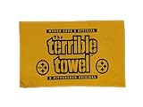 Microfiber Steelers Hand Towel- Super Absorbent Microfiber-Terrible Towel Style- 11inches by 18inches-Pittsburgh Colors Black and Yellow-