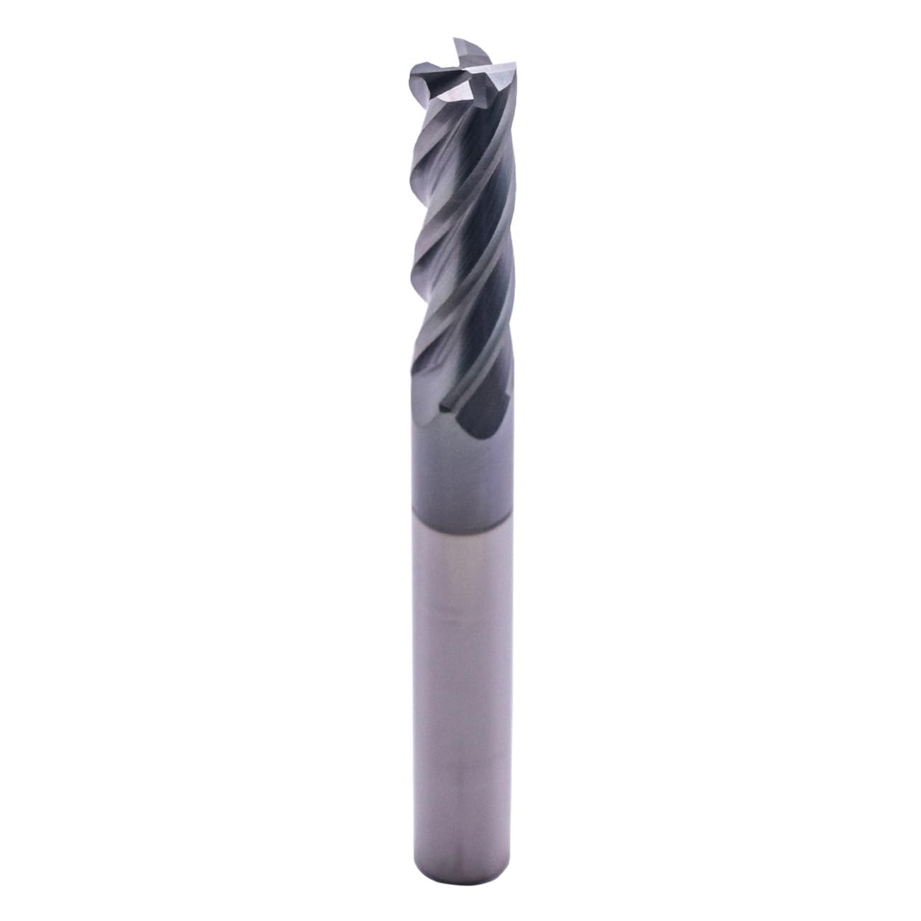 Solid Carbide Long End Mill(1Pc, 5/16in), AlTiN Coated, 4 Flute, 35° Helix, 5/16" Cutting Dia, 5/16" Shank Dia, 1-1/8" LOC, 3" OAL for Milling Alloy Steel, Hardened Steel, Iron, Copper, Square End