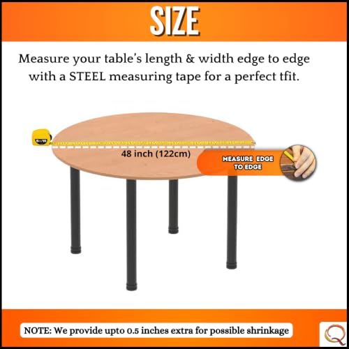 Image of Qlarity Covers 1.5mm Super Shield PVC Table Cloth, 48 Inch Round, Clear