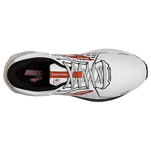 Brooks Brooks Men's Adrenaline GTS 21 Running Shoe - White/Black/Orange - 9