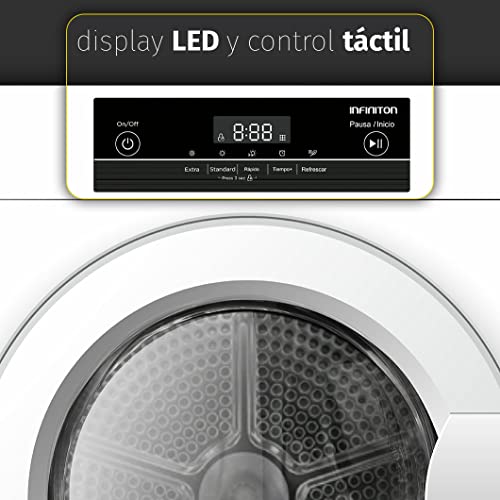 SECADORA-INFINITON-SD-3M-EVACUACION-3KG-Display-Sensores-LED-Control-Electronico-Funcion-anti-arrugas