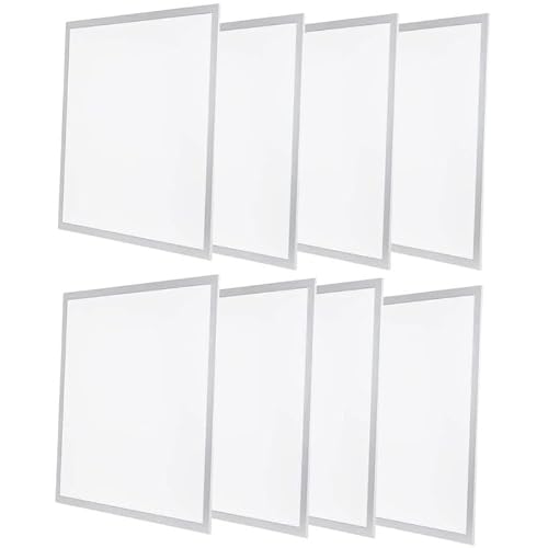 Image of MOSSODOR 60x60 LED Backlit Ceiling Panel Light - 8pcs 6000K Cool White - German Engineered Light Panel - Power Factor Square Ceiling Light