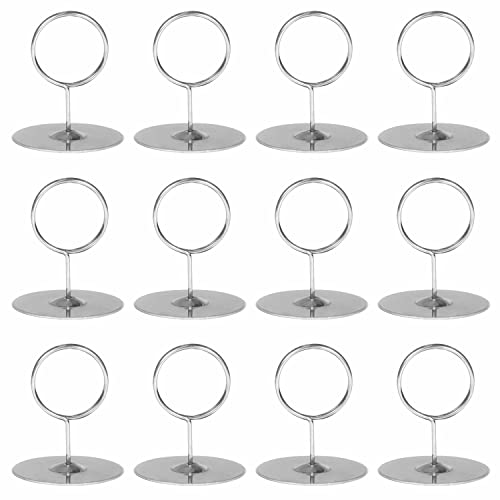 12-Pack of 2.25" Table Number Holder, Menu, and Place Card
