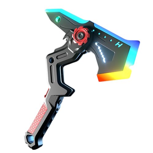 Wunuii Interstellar Sparks Battle Blade | Adult Cosplay Transformable Axe-Sworde with RGB Light | Holiday Pretend Play Props with Vibration Feedback | for Halloween Costume Creators Masquerade