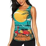 Photo Gallery sunset beach palm tree stampa confortevole senza maniche top donne disponibile palestra canotte cater vari tipi di corpo, nero, xxl Photo Gallery sunset beach palm tree stampa confortevole senza maniche top donne disponibile palestra canotte cater vari tipi di corpo, nero, xxl
