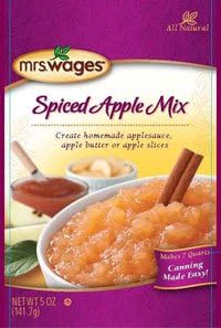 Mrs. Wages Spiced Apple Mix 5 Oz. Packets, for Making Apple Butter and Apple Sauce (Pack of 6)