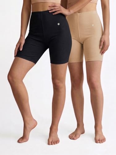 Image of Van Heusen Women's Cotton Shorties | Soft Cotton Stretch| No-Marks Waistband | Inner Elastic | Breathable Fabric | Keeps You Dry & Fresh | All-Day Comfort | Solid Colors | Style 11115 | Available in Pack of 1 & 2