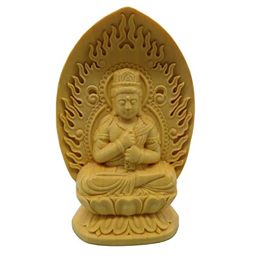 ノーブランド品 守り本尊 木彫 ミニ仏像 (大日如来)