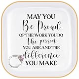 Retirement Gifts for Women Coworker Leaving Going Away Gift Jewelry Dish for Friends Retired Teachers Nurses Doctor Boss Goodbye Farewell Gifts for Coworkers New Job