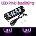 (Pink) LED Light Sign for Car, Taxi Sign Light Windshield Led Sign Car LED Decal with Suction Cups USB Plug for Cars, Trucks, SUVs，Driver Accessories for car，Bumper Stickers