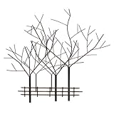 Decorative Tree Motif Wrought Iron Metal Wall Plaque