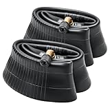 2-PCS 8 1/2 x 2 (50/75-6.1) Scooter Schläuche Verdickter, 8,5 Zoll Schläuche CR202 Stem Ventil gebogene, Kompatibel mit 8 1/2x2 8.5x2.0 50/75-6.1 Trolley/E-scooter/Roller Reifenschläuche