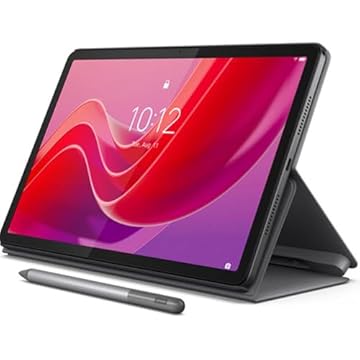 Lenovo Tab M11-2024 - Bateria de longa duração - Tela FHD de 11 polegadas - Câmera de 13 MP - Memória de 4 GB - Armazenamento de 128 GB - Android 13 - Dolby Atmos - Caneta e Capa Folio Incluída